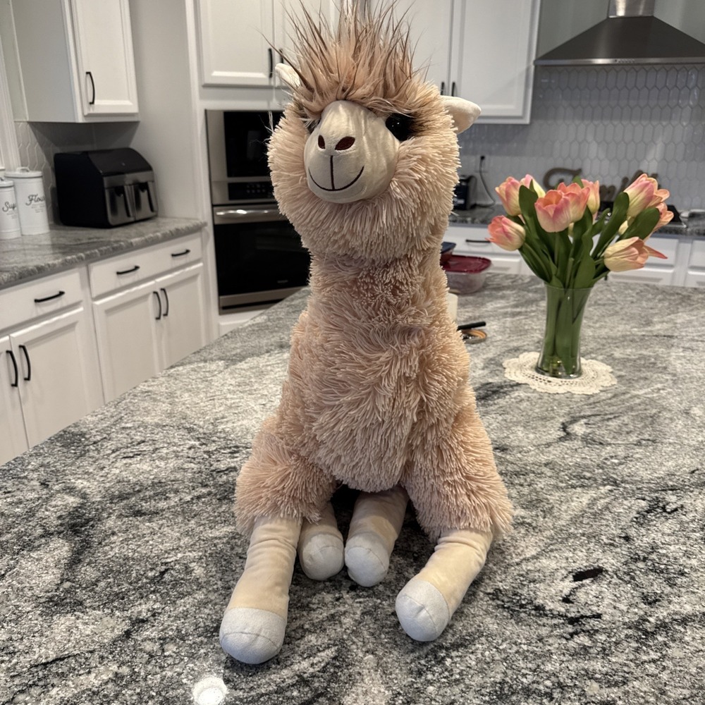 Jumbo Llama Stuffed‎ Plush Animal 36" Tall 34" Long Melissa & Doug